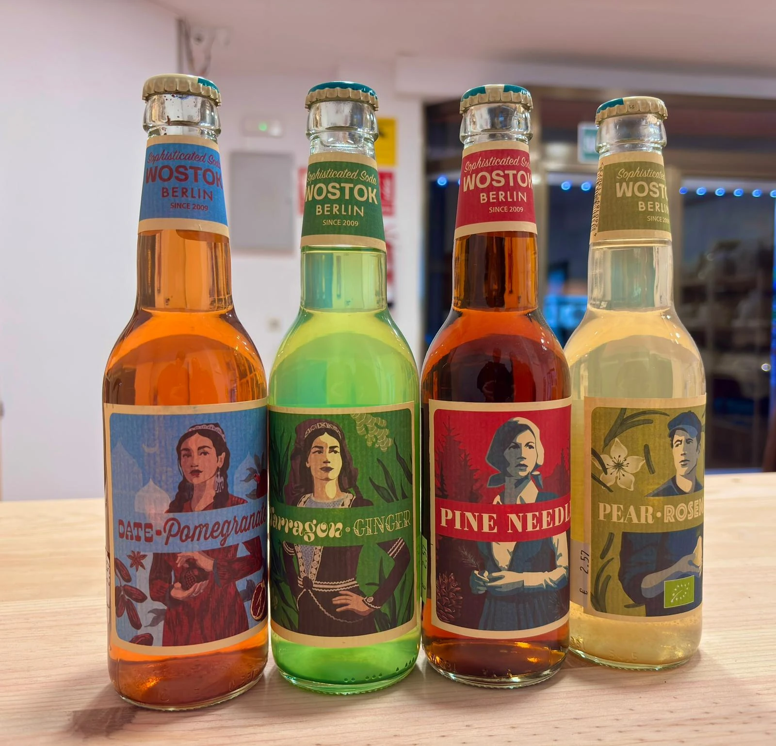 Floe Erranse botellas de Wostock