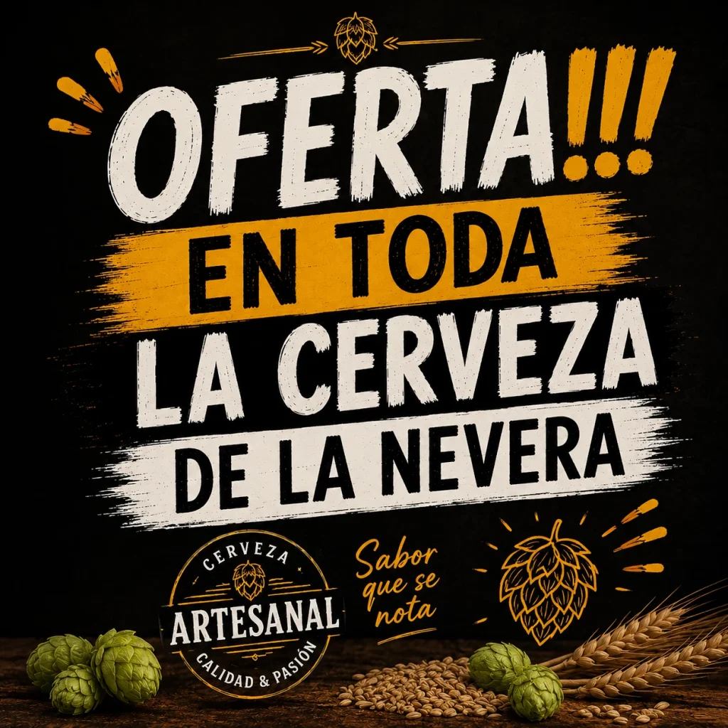 Flos Errans oferta cerveza nevera 